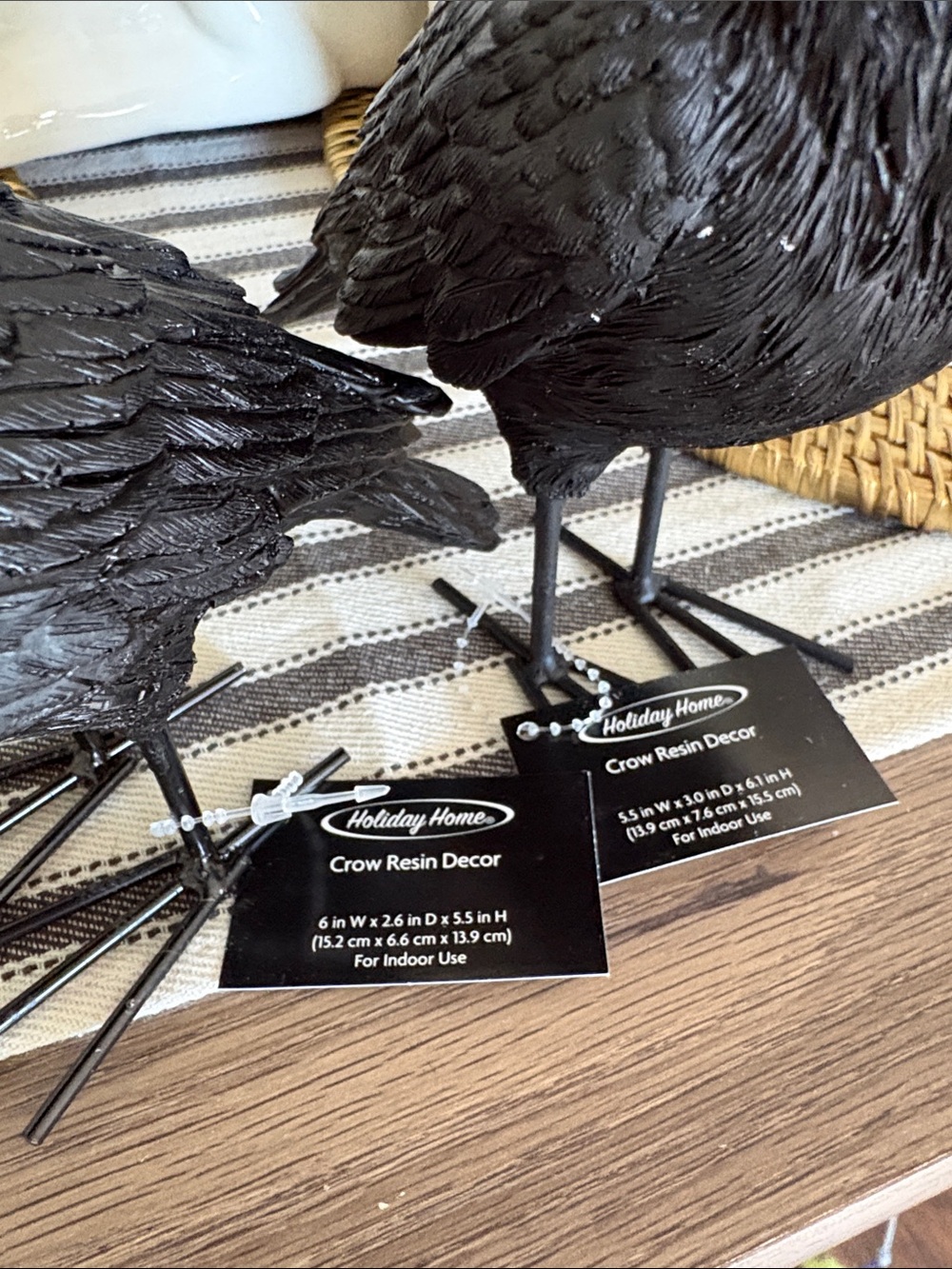 🆕Pair Of Crows Home Decor - Picture 6 of 6